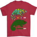 Chameleon Chameleoff Funny Off On Mens T-Shirt 100% Cotton Red
