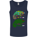 Chameleon Chameleoff Funny Off On Mens Vest Tank Top Navy Blue