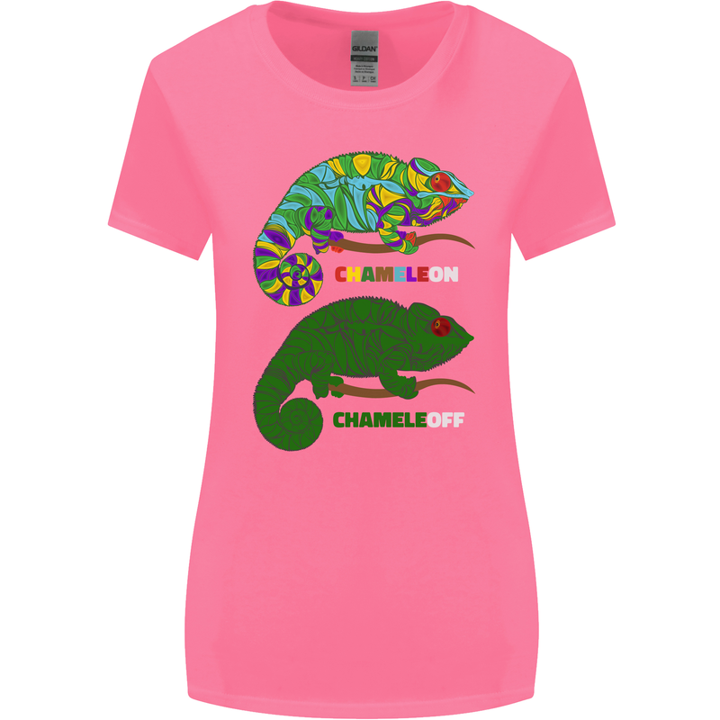 Chameleon Chameleoff Funny Off On Womens Wider Cut T-Shirt Azalea