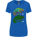 Chameleon Chameleoff Funny Off On Womens Wider Cut T-Shirt Royal Blue