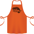 Chameleon Reinvent Yourself Cotton Apron 100% Organic Orange