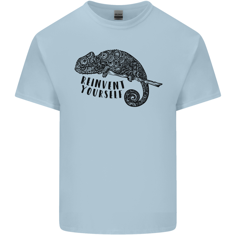 Chameleon Reinvent Yourself Kids T-Shirt Childrens Light Blue
