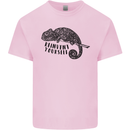 Chameleon Reinvent Yourself Kids T-Shirt Childrens Light Pink