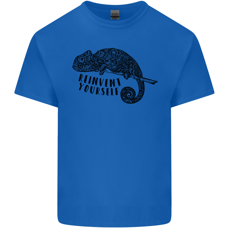 Chameleon Reinvent Yourself Kids T-Shirt Childrens Royal Blue