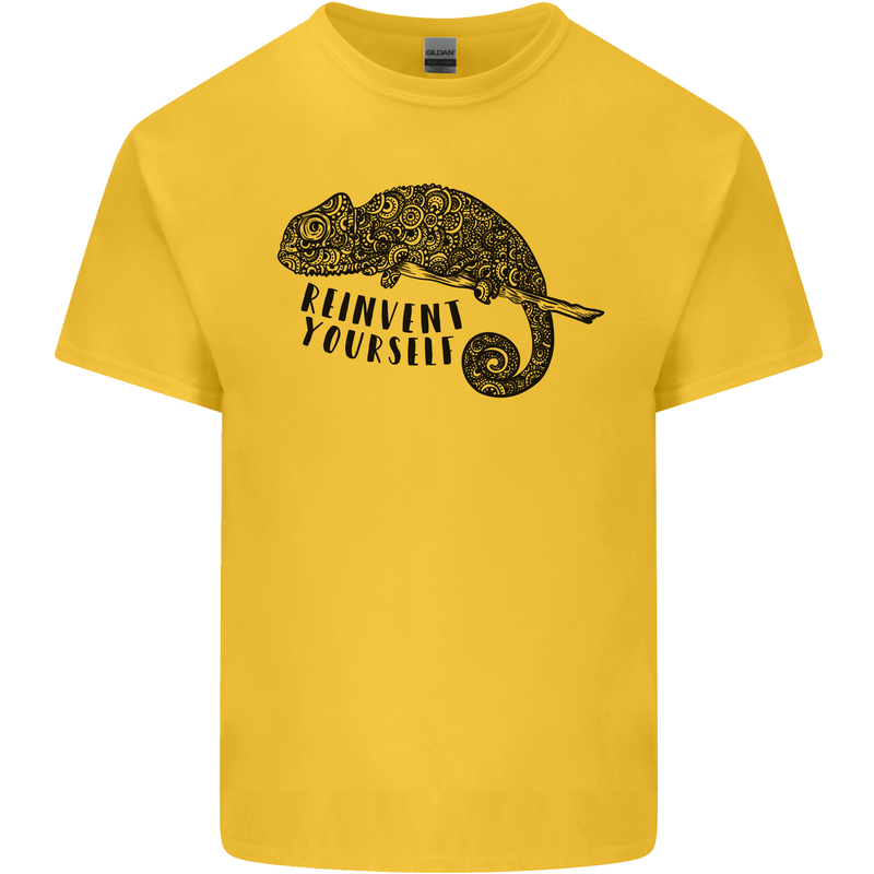Chameleon Reinvent Yourself Kids T-Shirt Childrens Yellow