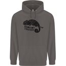 Chameleon Reinvent Yourself Mens 80% Cotton Hoodie Charcoal