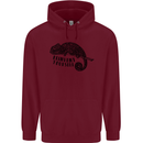 Chameleon Reinvent Yourself Mens 80% Cotton Hoodie Maroon