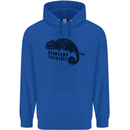 Chameleon Reinvent Yourself Mens 80% Cotton Hoodie Royal Blue