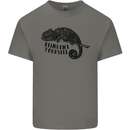 Chameleon Reinvent Yourself Mens Cotton T-Shirt Tee Top Charcoal