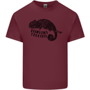 Chameleon Reinvent Yourself Mens Cotton T-Shirt Tee Top Maroon