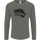 Chameleon Reinvent Yourself Mens Long Sleeve T-Shirt Charcoal