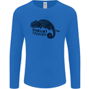 Chameleon Reinvent Yourself Mens Long Sleeve T-Shirt Royal Blue