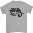 Chameleon Reinvent Yourself Mens T-Shirt Cotton Gildan Sports Grey