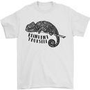 Chameleon Reinvent Yourself Mens T-Shirt Cotton Gildan White