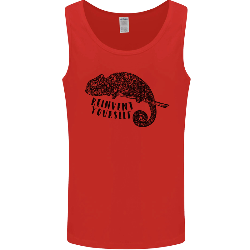 Chameleon Reinvent Yourself Mens Vest Tank Top Red