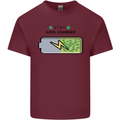 Charged Funny Bong Weed Cannabis Drugs Mens Cotton T-Shirt Tee Top Maroon