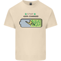 Charged Funny Bong Weed Cannabis Drugs Mens Cotton T-Shirt Tee Top Natural