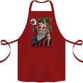 Charles Darwin Evolution Atheist Atheism Cotton Apron 100% Organic Maroon
