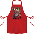Charles Darwin Evolution Atheist Atheism Cotton Apron 100% Organic Red
