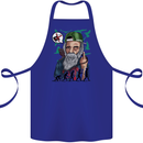 Charles Darwin Evolution Atheist Atheism Cotton Apron 100% Organic Royal Blue