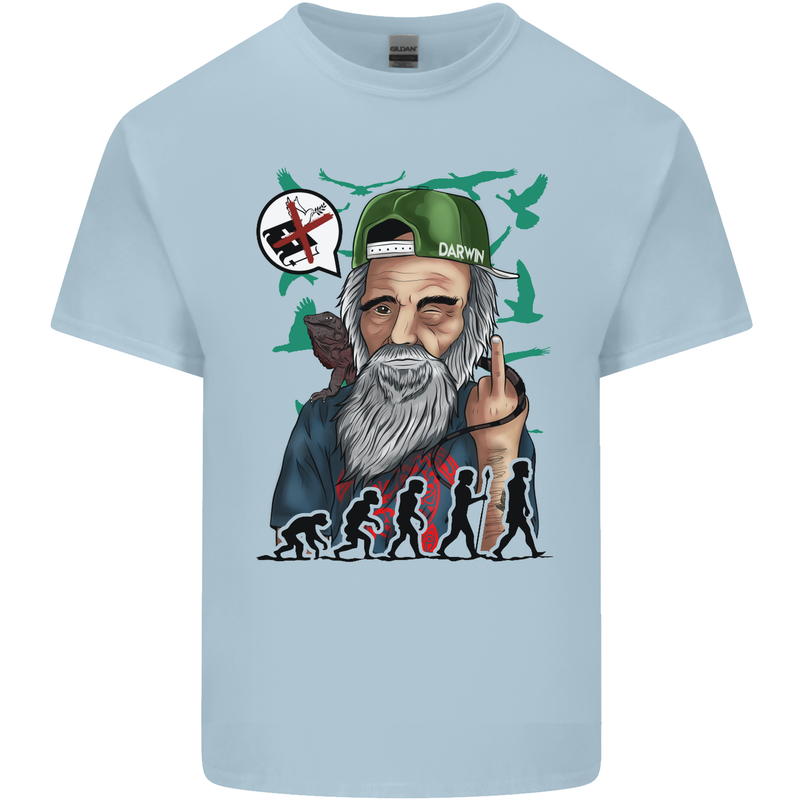 Charles Darwin Evolution Atheist Atheism Kids T-Shirt Childrens Light Blue