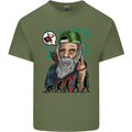 Charles Darwin Evolution Atheist Atheism Mens Cotton T-Shirt Tee Top Military Green