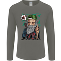 Charles Darwin Evolution Atheist Atheism Mens Long Sleeve T-Shirt Charcoal