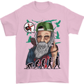 Charles Darwin Evolution Atheist Atheism Mens T-Shirt Cotton Gildan Light Pink
