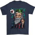 Charles Darwin Evolution Atheist Atheism Mens T-Shirt Cotton Gildan Navy Blue
