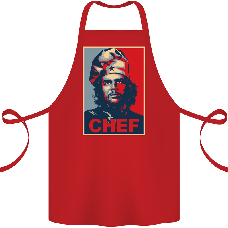 Che Chef Cooking Cook BBQ Funny Cotton Apron 100% Organic Red