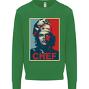 Che Chef Cooking Cook BBQ Funny Kids Sweatshirt Jumper Irish Green