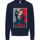 Che Chef Cooking Cook BBQ Funny Kids Sweatshirt Jumper Navy Blue