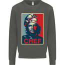Che Chef Cooking Cook BBQ Funny Kids Sweatshirt Jumper Storm Grey
