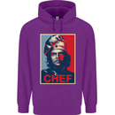 Che Chef Cooking Cook BBQ Funny Mens 80% Cotton Hoodie Purple