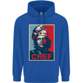 Che Chef Cooking Cook BBQ Funny Mens 80% Cotton Hoodie Royal Blue