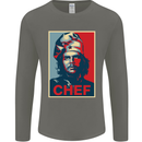 Che Chef Cooking Cook BBQ Funny Mens Long Sleeve T-Shirt Charcoal