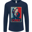 Che Chef Cooking Cook BBQ Funny Mens Long Sleeve T-Shirt Navy Blue
