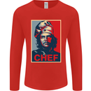 Che Chef Cooking Cook BBQ Funny Mens Long Sleeve T-Shirt Red