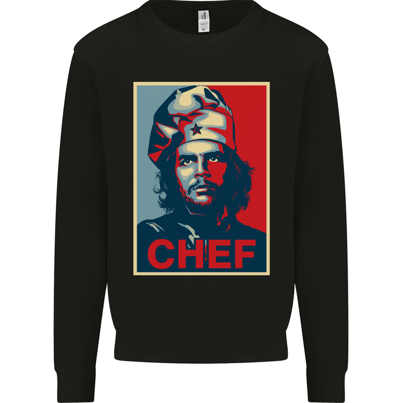 Che Chef Cooking Cook BBQ Funny Mens Sweatshirt Jumper Black