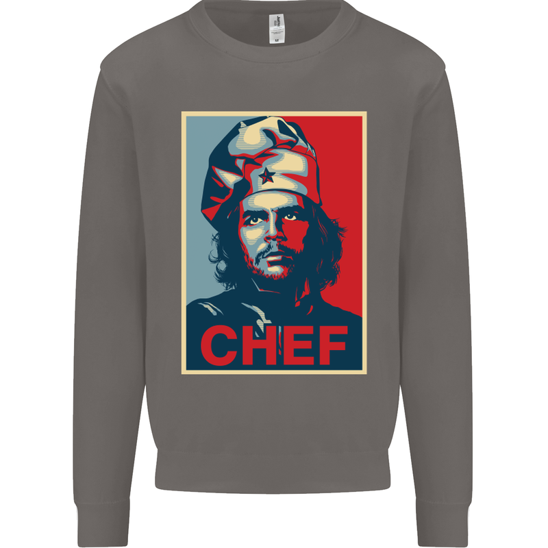 Che Chef Cooking Cook BBQ Funny Mens Sweatshirt Jumper Charcoal