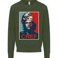 Che Chef Cooking Cook BBQ Funny Mens Sweatshirt Jumper Forest Green