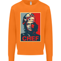 Che Chef Cooking Cook BBQ Funny Mens Sweatshirt Jumper Orange