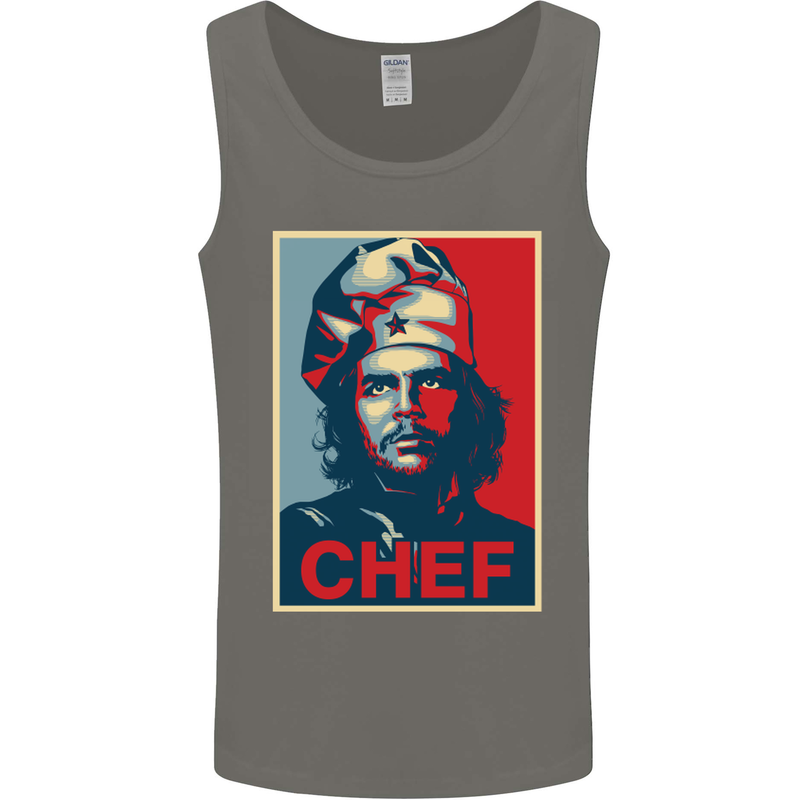 Che Chef Cooking Cook BBQ Funny Mens Vest Tank Top Charcoal