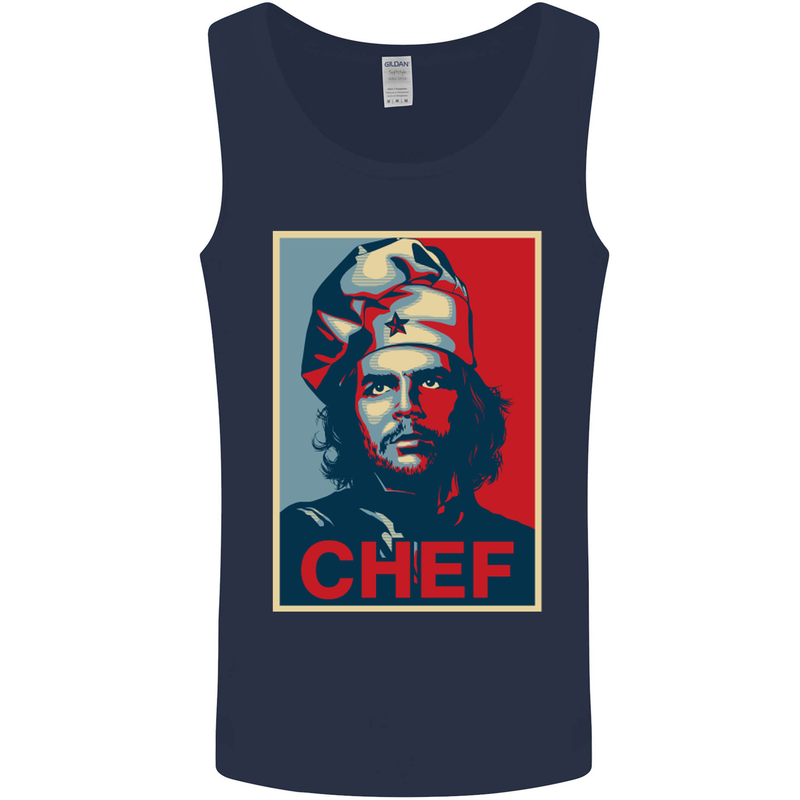 Che Chef Cooking Cook BBQ Funny Mens Vest Tank Top Navy Blue