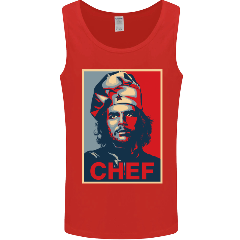Che Chef Cooking Cook BBQ Funny Mens Vest Tank Top Red