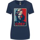 Che Chef Cooking Cook BBQ Funny Womens Wider Cut T-Shirt Navy Blue