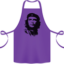 Che Guevara Silhouette Cotton Apron 100% Organic Purple