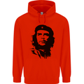 Che Guevara Silhouette Mens 80% Cotton Hoodie Bright Red