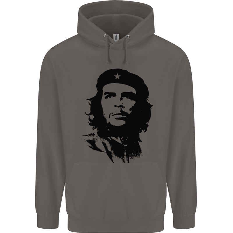 Che Guevara Silhouette Mens 80% Cotton Hoodie Charcoal