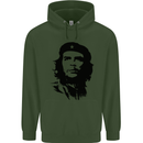 Che Guevara Silhouette Mens 80% Cotton Hoodie Forest Green